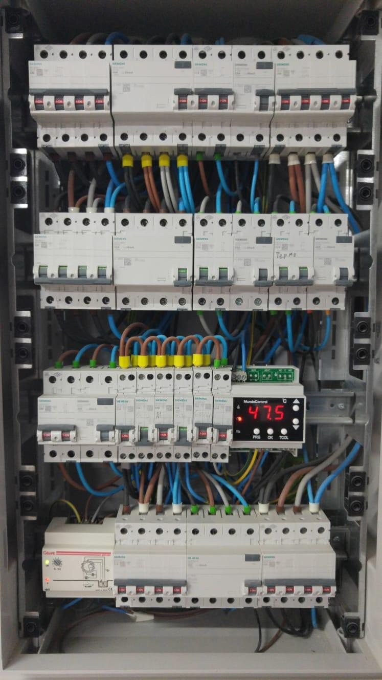 Panel with monitoring